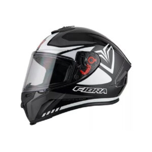 Casco Fibra IronNegro Rojo Mate Certificado